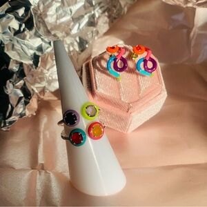 Display Stand For A Ring Cone White Satin For Photos